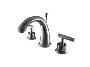 Kingston Brass KS2961CML Two Handle 8 in. to 16 in. Widespread Lavatory Faucet with Brass Pop up