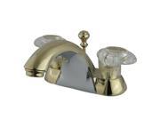Kingston Brass KB2152 Two Handle 4 in. Centerset Lavatory Faucet with Retail Pop up