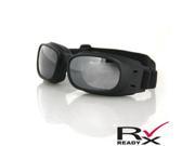 Zan Headgear BPIS01R Piston Goggle Black Frame Smoke Reflective Lenses