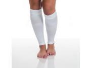 Remedy Calf Compression Running Sleeve Socks Small White