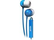 Maxell Blue 190301WM Earbud with In Line Microphone and Remote for Mobile Phones