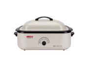 18 Qt Ivory Roaster Oven Non Stick Cookwell