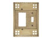 Brass Accents M05 S5671 605 Double; 1 Switch 1 GFCI Polished Brass
