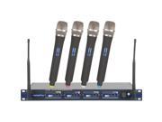 VOCOPRO UHF5800 5 Professional 4 Channel UHF Wireless Microphone System