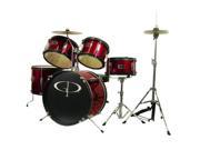 GP Percussion GP55RD 5 Piece Junior Drum Kit Red
