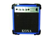 Kona KCA15BL 10 Watt Amplifier 5 in. Speaker 1 Input Blue