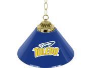 Trademark Poker CLC1200 UTDO University of ToledoT Single Shade Bar Lamp 14 inch