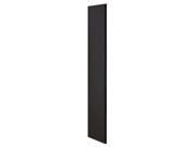 Salsbury 30043BLK Side Panel Open Access Designer Wood Locker 24 Inches Deep Without Sloping Hood Black