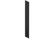 Salsbury 30034BLK Side Panel Open Access Designer Wood Locker 18 Inches Deep With Sloping Hood Black