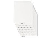 Avery AVE11939 Divider Table of Contents 8.5 in. x 11 in. 25 PK White
