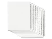 Avery AVE82385 Dividers 169 Side Tab 8.5 in. x 11 in. 25 PK White