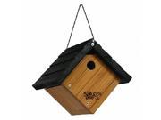 Natures Way Bird Traditional Wren Hanging Bird House 8X8.875X8.125In Bamboo BWH1