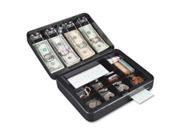 Hercules Cash Box Keylock Coin and Cash 11 7 8 x 9 1 2 x 3 3 4 Charcoal Gray