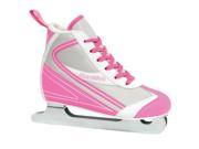 Lake Placid LP100G 12 Starglide Girls Double Runner Figure Ice Skate Pink White Y12