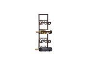 Benzara 51870 Wine Racks Metal Wall Wine Rack 28 in. H 8 in. W