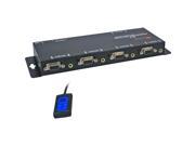 QVS MSV41A Qvs 4x1 250mhz 4 port vga video audio share switch with remote