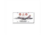 Past Time Signs DP011 Fa 18C Hornet Aviation License Plate
