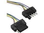Tow Ready 118215 5 Flat Plug Loop 60 In. Long Car Trailer End Wiring Harness 4.80 x 2 x 7.88 in.