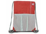 Sailor Bags 315 RG Drawstring Bag True Red with Grey Trim