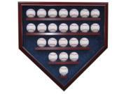 Powers Collectibles 99911310 23 Baseball Homeplate Shaped Custom Display Case UV Glass