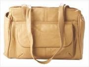 Leather in Chicago 551be Cowhide Leather Handbag in Beige