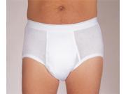 Prime Life Fibers M100WHTLGEA Wearever Large Mens Incontinence Brief in White