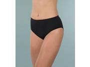 Prime Life Fibers S100BLKM L Wearever Medium Large WoMens Smooth and Silky Seemless Full Cut Incontinence Panties in Black