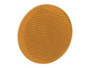 Bargman 70 55 020 Reflector 2.18 In. Round Adhesive Mount Amber 2.25 x 0.25 x 2.25 in.