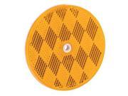 Bargman 70 68 020 Round 3.18 In. Amber Reflector With Center Mount 3 x 0.50 x 3 in.