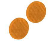 Bargman 74 55 020 Reflector 2.18 In. Round Adhesive Mount Amber 7 x 4 x 0.50 in.
