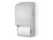 E Z Taping System RD0025 03 Two Roll Standard Tissue Dispenser in White Translucent