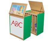 Wood Designs 24100G Green Apple Big Book Display With Markerboard