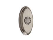 Baldwin 9BR7016 002 Wired Oval Bell Button Satin Nickel