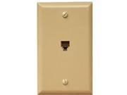 Morris Products 86010 6 Conductor Flush Phone Jack Ivory