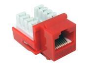 Morris Products 88423 Cat 6 110 Type Rj45 Unshielded Keystone Jacks Red