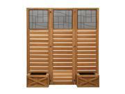 Yardistry YM11658 Garden Screen with Planter Boxes