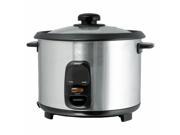 Brentwood TS 20 10 Cup 1.8 Liter Rice Cooker Stainless Steel