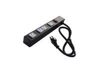 E dustry EPS 1043 12 in. 4 Outlet Metal Power Strip