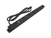 E dustry EPS 20661 24 in. 6 Outlet Metal Power Strip