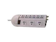 Morris Products 89090 9 Outlet Surge Protector Phone Fax Modem Catv Protection