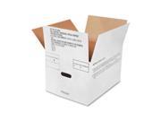 Skilcraft NSN1178249 Storage Box Fiberboard 12 in. x 14.75 in. x 9.5 in. 25 CT White