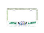 Valor LPF2MC028GRN Go Green Love Earth With Sparkling Light Green Crystals Metal Frame