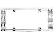 IPCW CWL 411A Billet License Plate Frame 4Mm Billet Straight Edge Extends Out 1 In. 1 In.