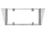 IPCW CWL 42HB Billet License Plate Frame 4Mm Billet Angled Edge Extends Out 2 In. 0.5 In.