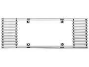 IPCW CWL 433A Billet License Plate Frame 4Mm Billet Straight Edge Extends Out 3 In. 3 In.