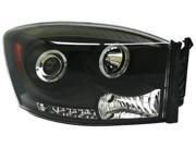 IPCW CWS 422B2 Dodge Ram Pu 2006 2008 Head Lamps Projector With Rings Black