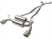 aFe Power 49 14003NM Large Bore HD 4 in. Down Pipe Back Stainless Steel Exhaust Race System GM Diesel Trucks 2001 2007 V8 6.6 L