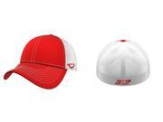 3N2 3651 3506 Y Flex Fit Team Trucker Cap Red And White Young