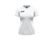 3N2 3002 06 L Womans Cap Sleeve T Shirt White Large
