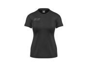 3N2 3002 01 XXL Womans Cap Sleeve T Shirt Black 2 Extra Large